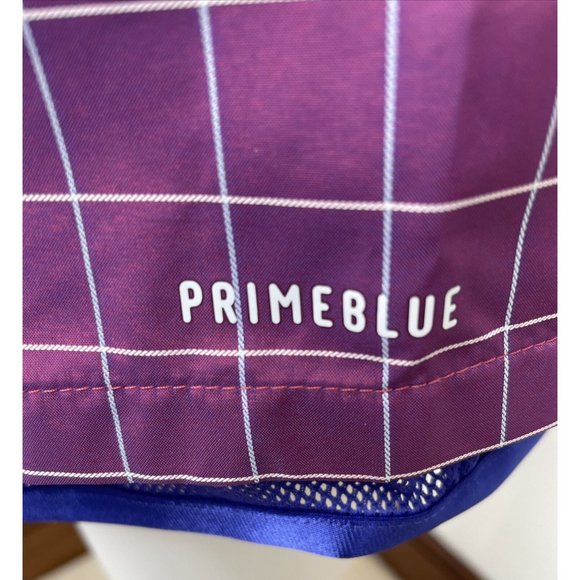 Adidas Women’s Shorts Purple Primeblue XS Blue lining Drawcord on Elastic, Logo - Picture 9 of 12